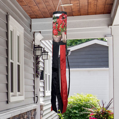 Striped Geraniums Windsock
