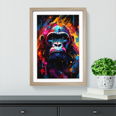 Gorilla Futurism Art - Framed Print