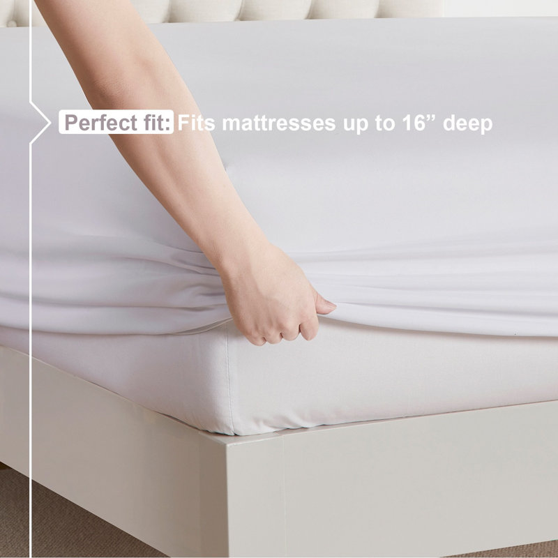 Microfiber Sheet Set, White, King