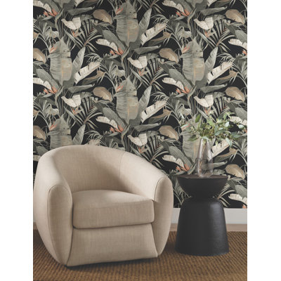 Tropical Coral Cabana Wallpaper