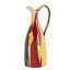 Vase en céramique 7,1 x 6,1 x 16,3 po avec finition multicolore abstraite