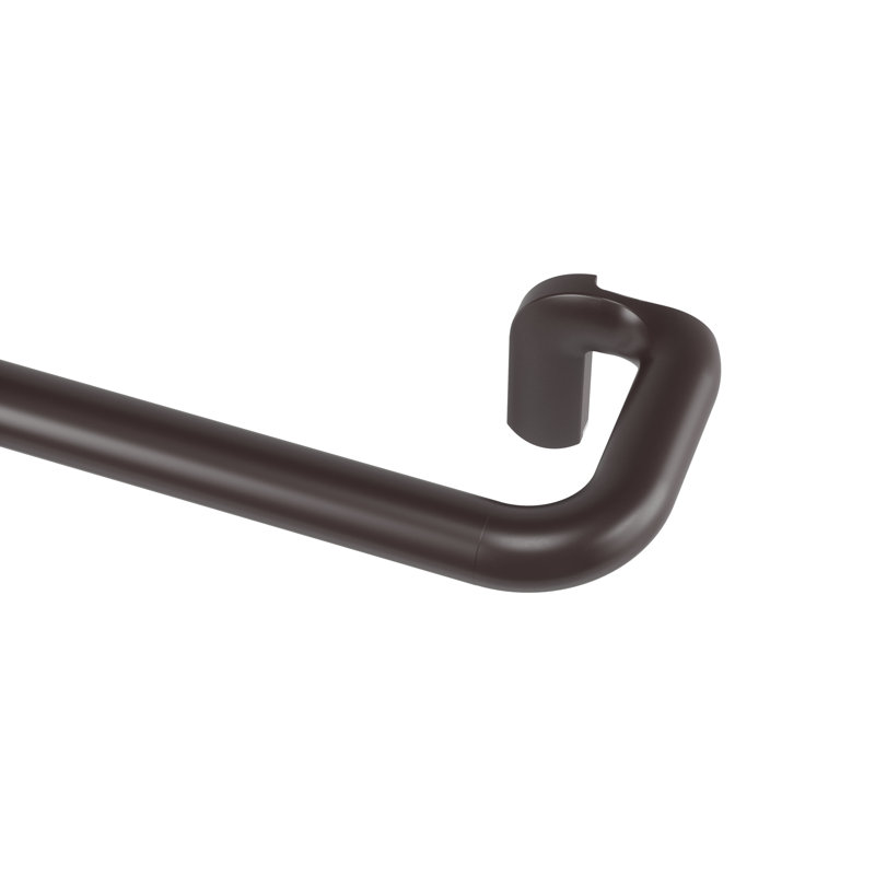 Matte Nickel Adjustable Room Darkening Curtain Rod
