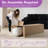 Cozza Sectional Sleeper Sofa, Convertible Compression Couch With Bean Bag Chair For Living Room-1328138822-1328138819