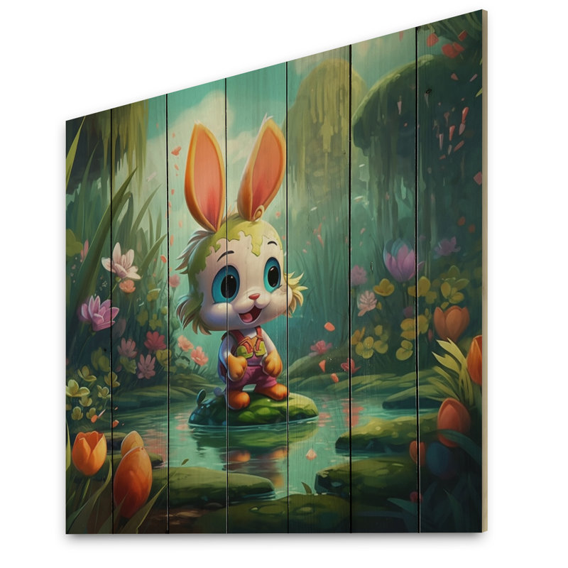 " Cute Bunny ", 35" H x 35" W x 0.78" D