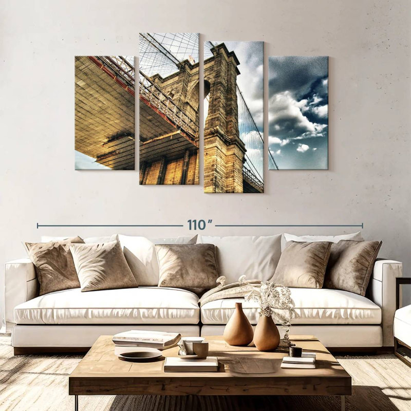Pont de Brooklyn, NY, H 54 po x l 84 po