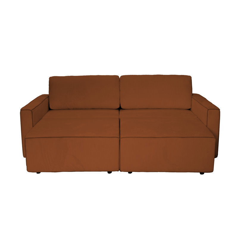 3 Seater Sleeper, Orange