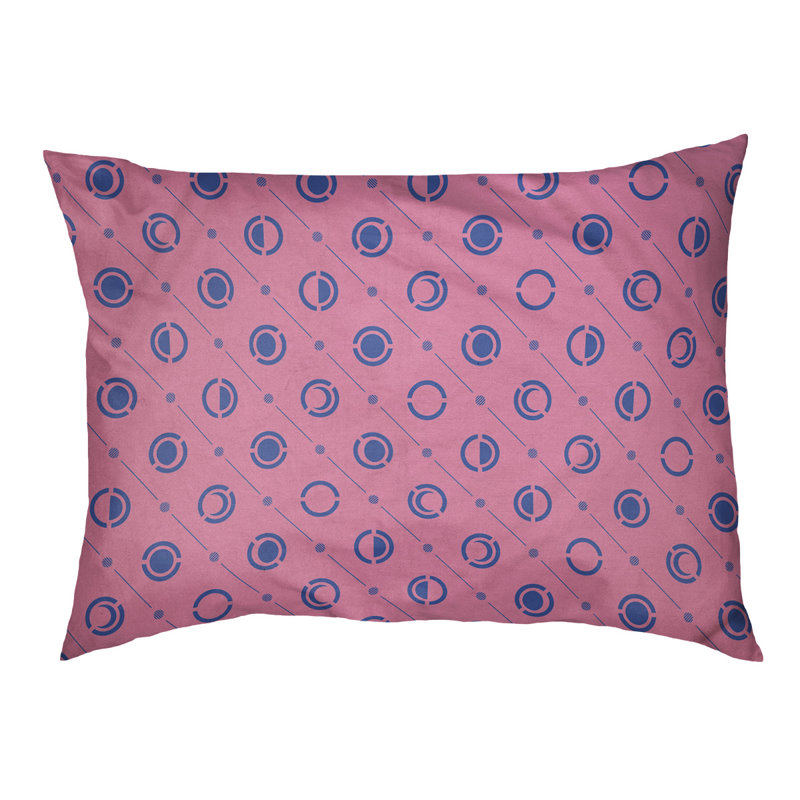 Coussin intérieur pour chien moon phases Chenault, Petit (l 28 po x P 6 po x H 18 po), Rose / bleu marine / bleu