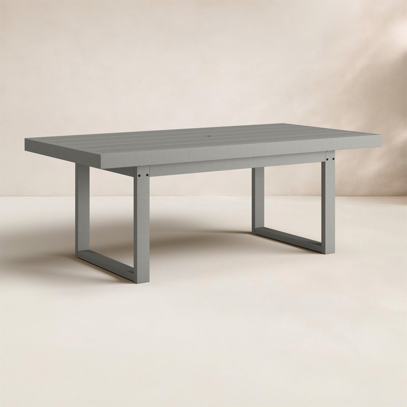 Edge Dining Table, Gray