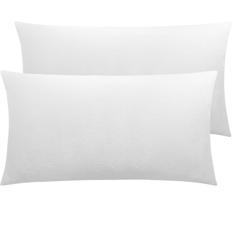 Taies d'oreiller à fermeture à glissière, taies d'oreiller en flanelle de velours de luxe, très doux - NTBAY, 20 po x 36 po