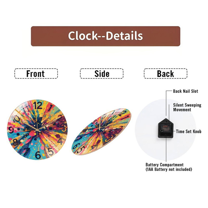 Horloge murale 12 po