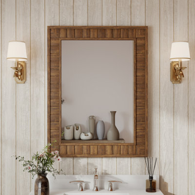 Miroir décoratif rectangulaire imperméable pour salle de bain