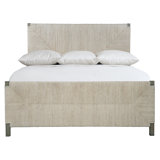 Alannis Solid Wood and Upholstered Low Profile Standard Bed