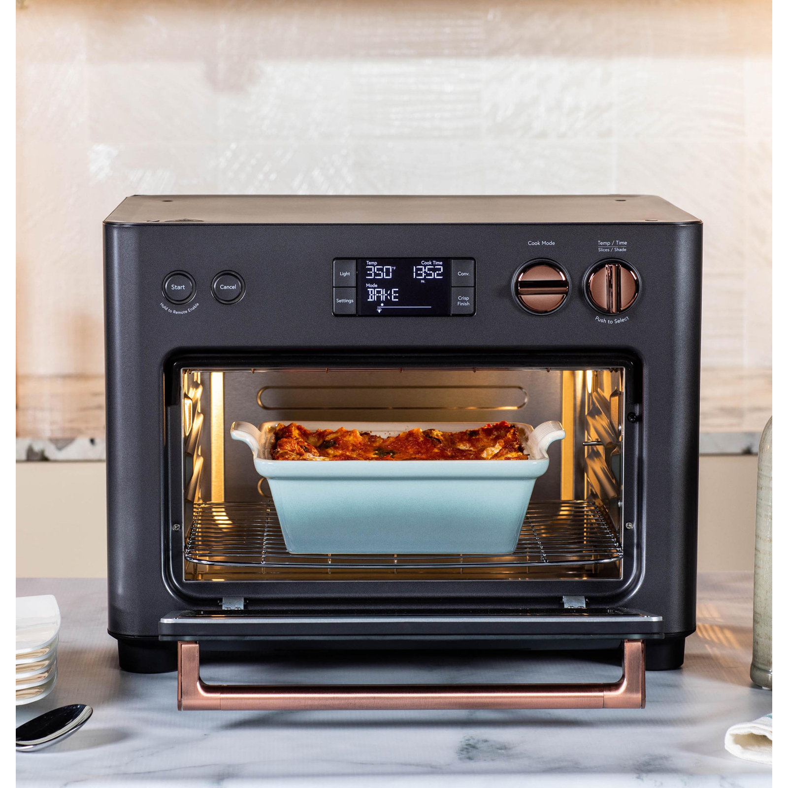 Café Couture Toaster Oven with Air Fry, Matte Black