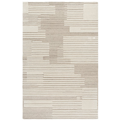 Laine touffetée à la main Harvest; Tapis d'intérieur en coton de couleur unie