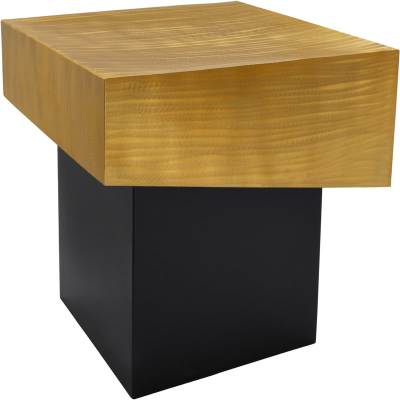 Table de bout Bardette Block, Or