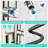 Brushed Nickel Pull Down Kitchen Faucet With Integrated Glass Rinser And Waterfall Mode-123382626