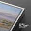 «Soft Desert River Landscape with Distant Mountains», reproduction d'art sur toile encadrée, 2 pièces-124932889-124932893