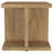 Geovonni Square Engineered Wood End Side Table Mango