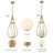 Leisha 1-Light Modern Rattan Kitchen Pendant Light