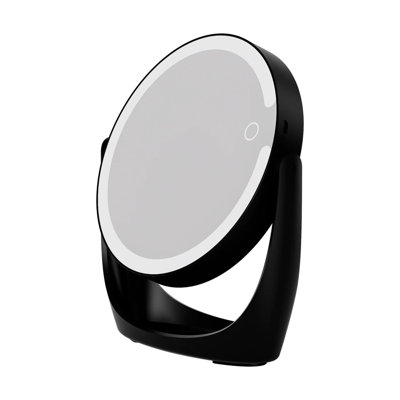 Impressions Vanity Core Round Tabletop LED Makeup Mirror With 3 Light Modes 10X Magnification
