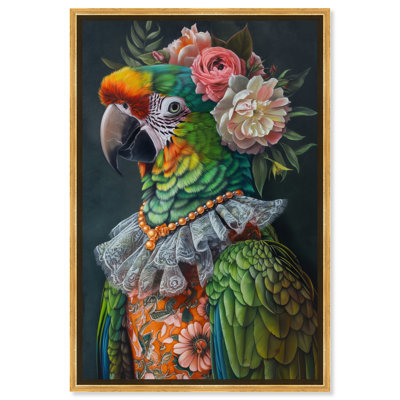 Art sur toile «Jungle Parrot II» par Art Remedy
