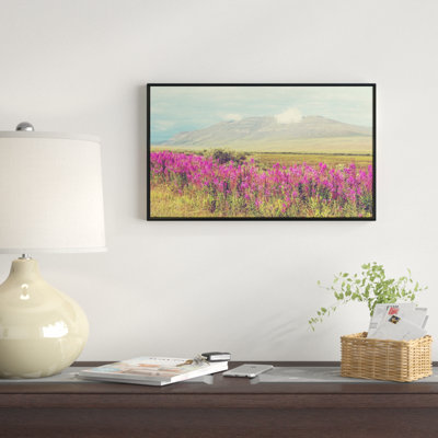 " Purple Flowers And Distant Mountains "
