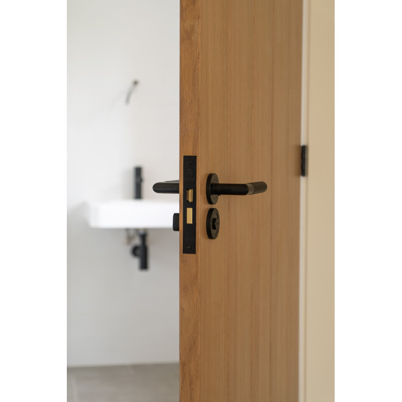 Lorie Easi-T Bathroom 3 Piece Lock Set, Matt Black