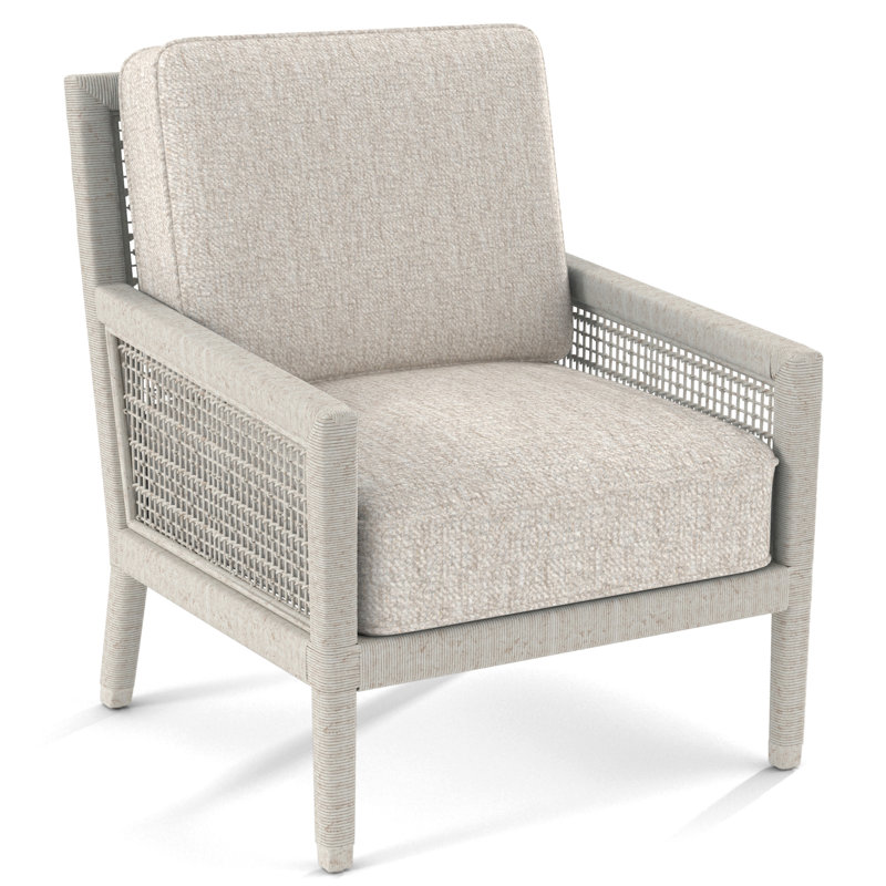 Harper 28" Wide Armchair, Snow Crypton Performance; 0884-91, Antique Frost White