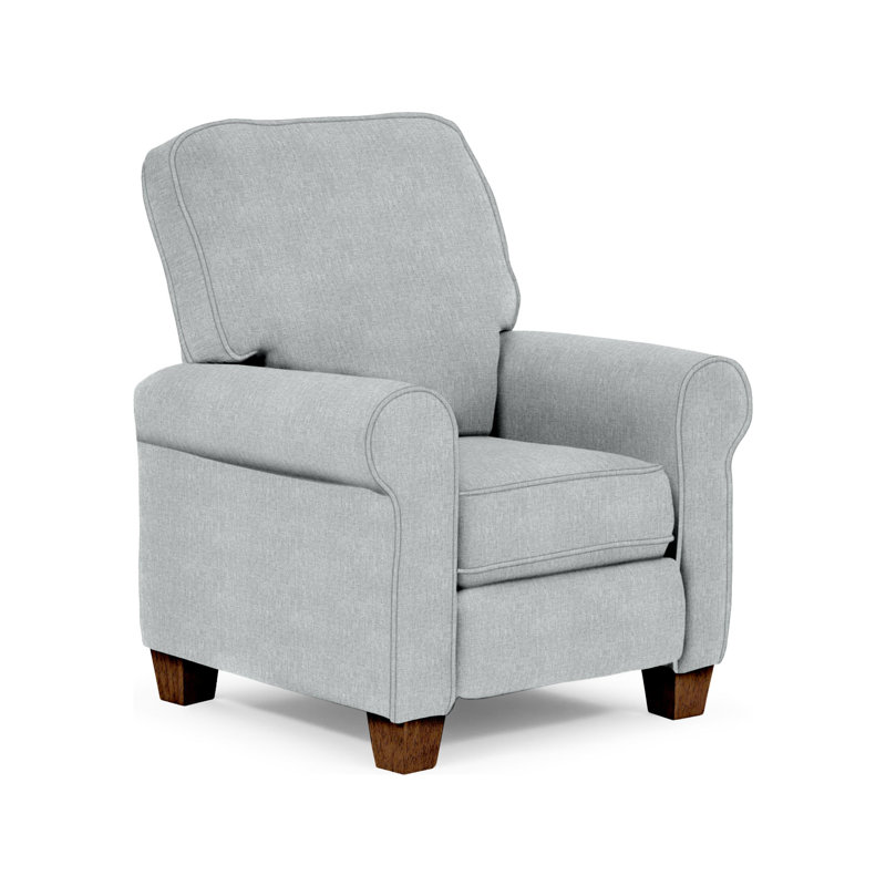 Recliner, Dove Grey Performance, Honey Birch