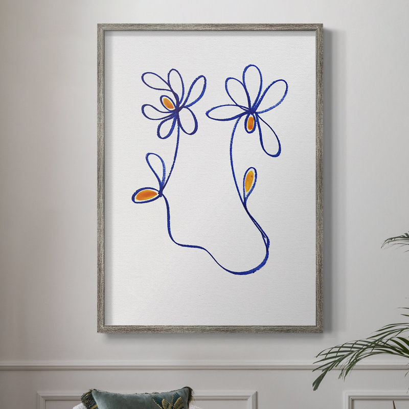 Reproduction encadrée «Wobbler Blooms IV» - bois massif, H 11 po x l 9 po