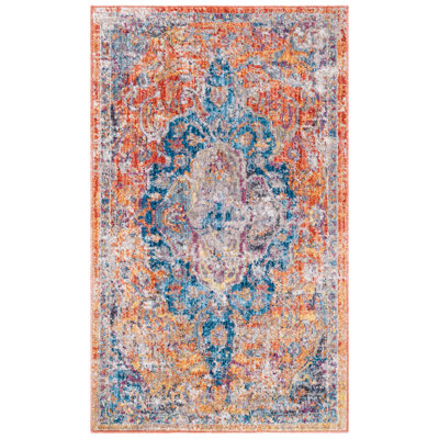 Tapis orange Jehanne