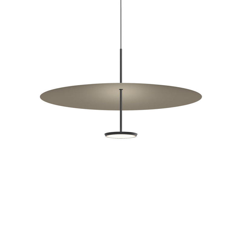 SKY DTW with Dome Metal Shade, 17.5" H x 32" W x 32" D, Matte Black;Taupe