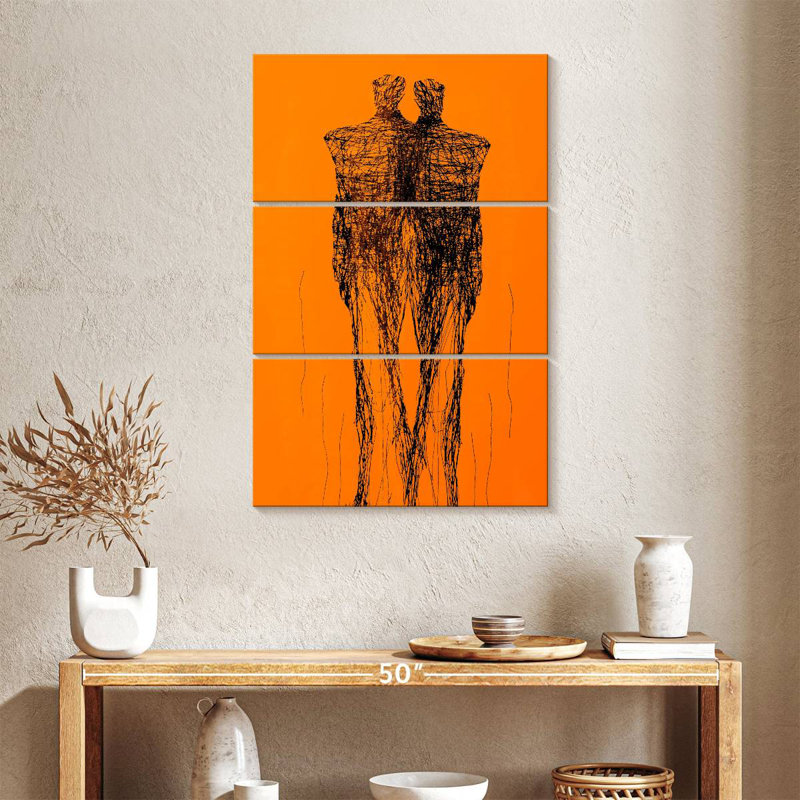 Figurine graphique contemporaine Leisha, H 38 po x l 24 po