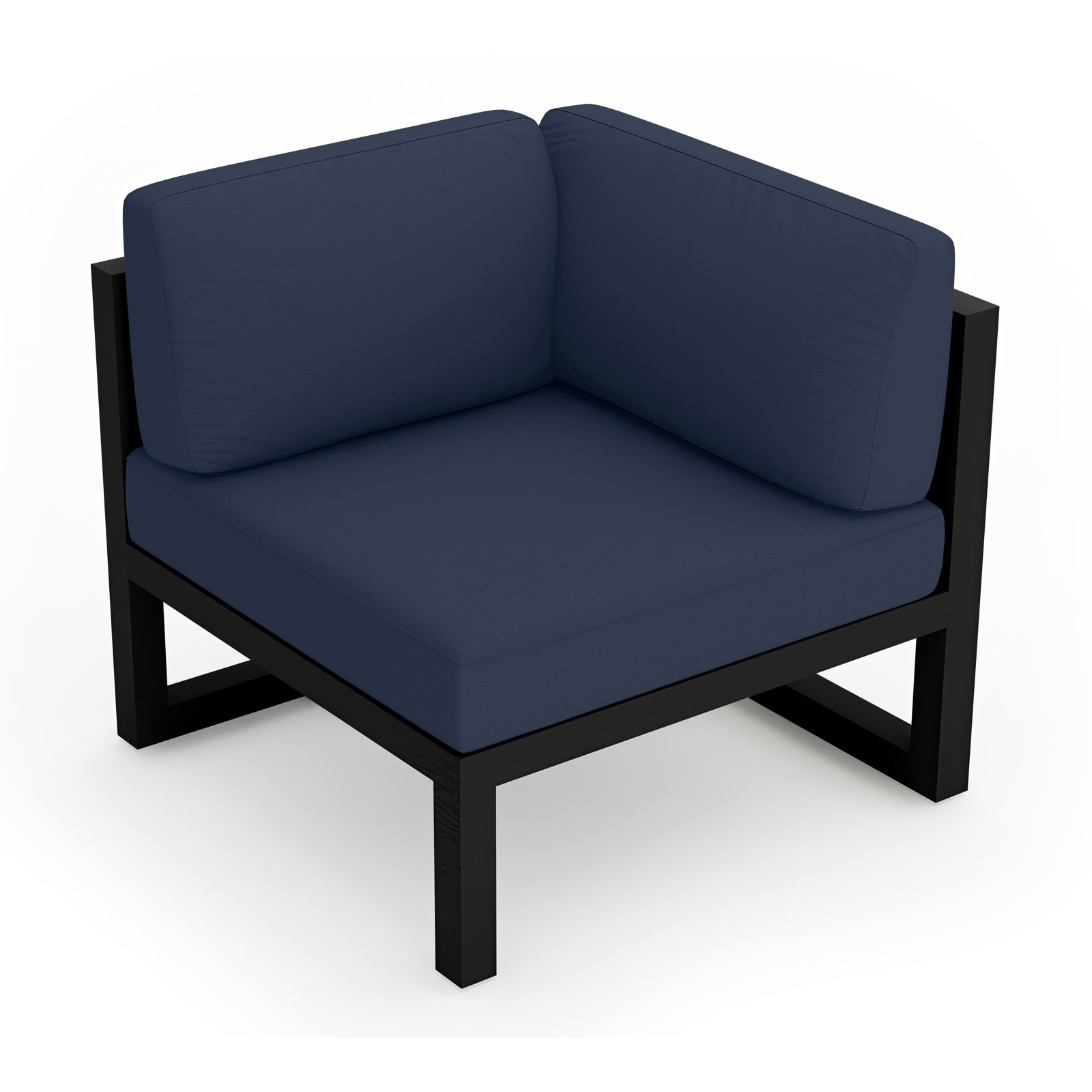 Smith Sunbrella® Patio Lounge Chair, Spectrum Indigo, Black