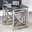 Darrie Stainless Steel Nesting Tables With Tempered Glass Top Set of 3 For Living Room (Curve)-611658092