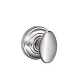 Siena Knob with Andover Trim Non-Turning Lock