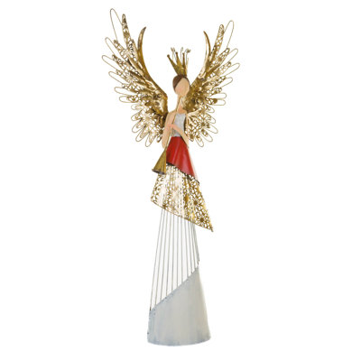 Décoration pour sommet de sapin ange doré