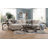 Upholstered 119 " Polyester U-Shaped Sectional