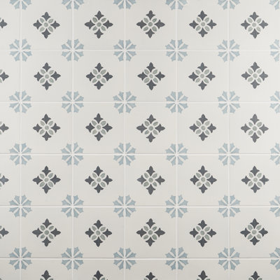 Plumeria 8.77" x 8.77" Matte Porcelain Tile