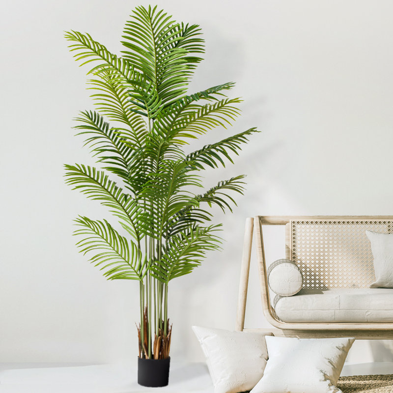 Primrue Faux Palm Plant in Pot & Reviews | Wayfair