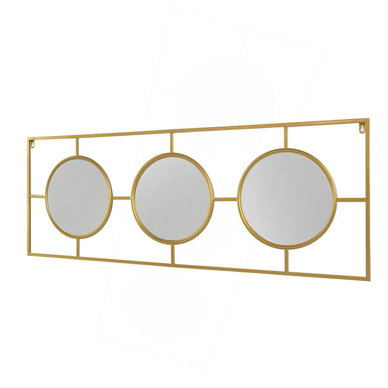 Miroir mural élégant avec plusieurs miroirs convexes pour une pièce de décoration unique et fonctionnelle
