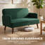 Herefordshire 2 Seater Sofa Small Sofa 21cm Thick Padding Wood Legs-1469082176