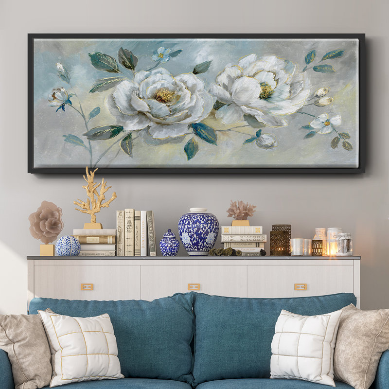 Darling Duo- Framed Canvas, 20" H x 50" W