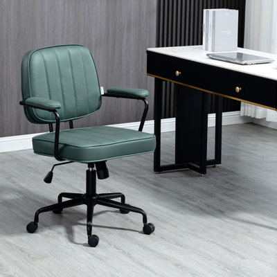 Fauteuil de bureau à domicile réglable en hauteur et en inclinaison, pour un confort accru et un mode de travail plus agréable.