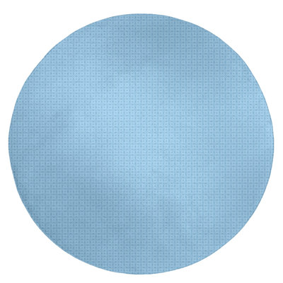 Tapis de zone bleu napperon monochrome