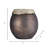 Pillar Holder Glass Aluminum Glam Style Elegant Decorative Taper Candle Holder with Sculptural Form and Textured Metallic Rim for Modern Versatile Accent Display-86732275