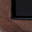 Side Table Quentin Oxidized Look Black Glass