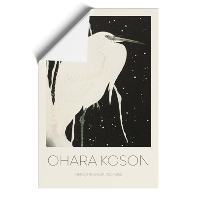 Heron in the Snow 1 Piece Painting