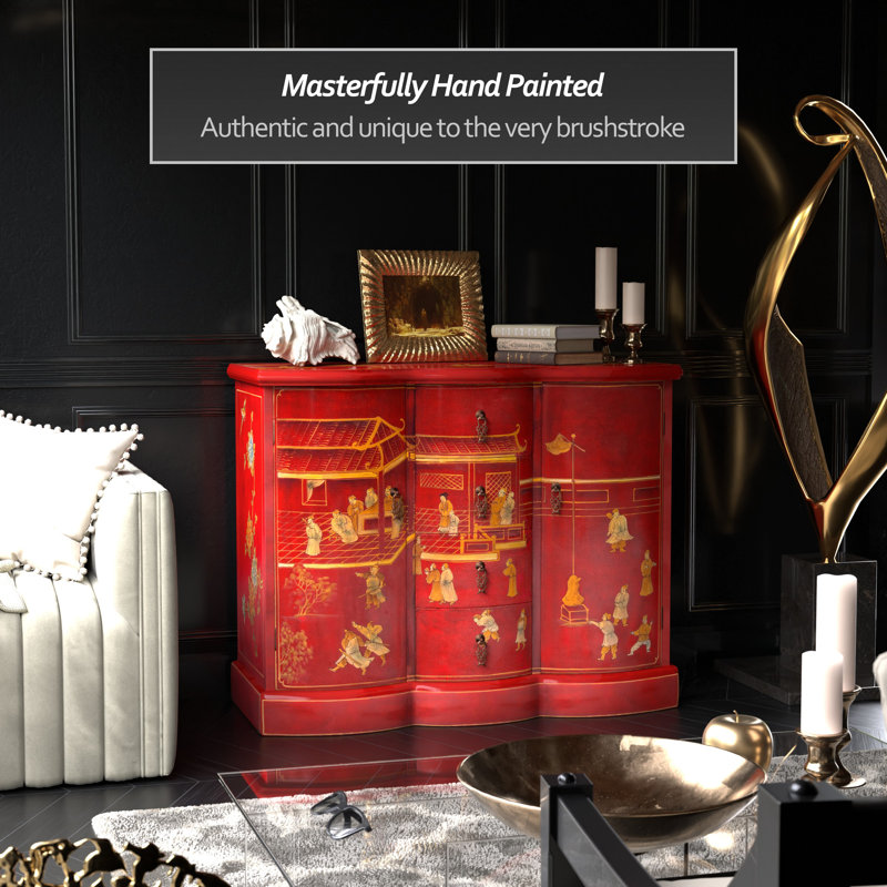 Red Lacquer Cabinet - Courtyard