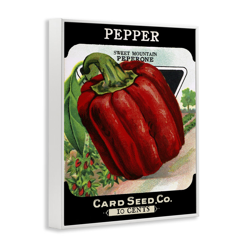 Giclée encadrée par Vintage Garden Peppers, conception par Lil 'Rue, H 20 po x l 16 po
